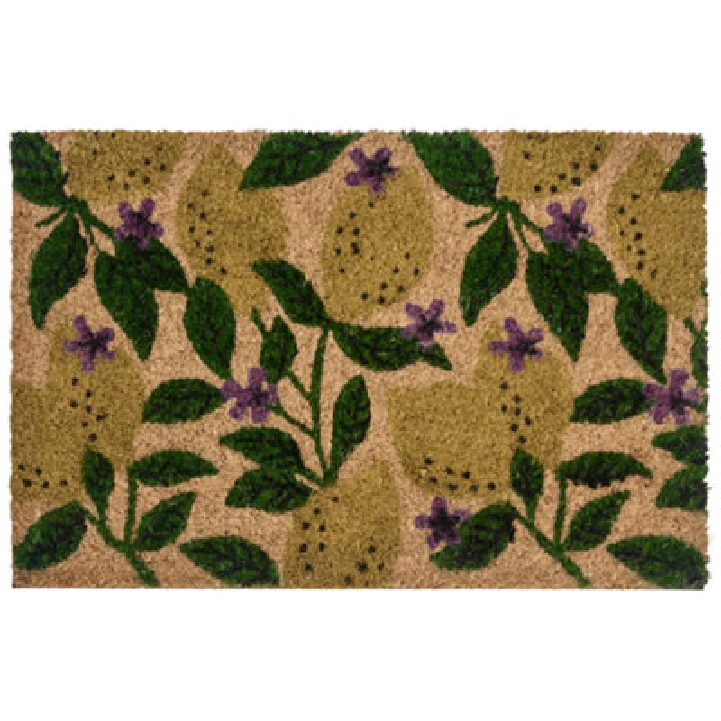 Image of Beliani Doormat Tazlina Multicolour 40 X 60 Cm Lemon Coir