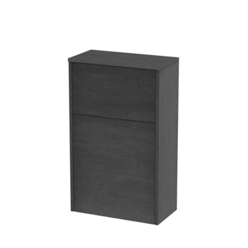 Image of Nuie Juno Floor Standing Wc Unit, Durable Compact Wc Unit, Modern Bathroom Furniture In Graphite Grey Woodgrain, 500mm