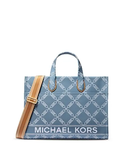 image of Michael Kors Gigi Large Monogram Grab Tote Bag