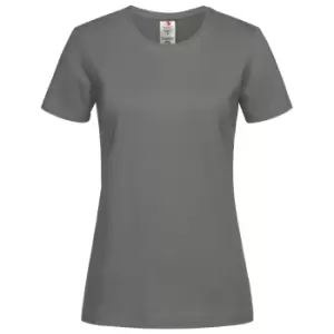 Image of Stedman Womens/Ladies Classic Organic T-Shirt (XS) (Real Grey)