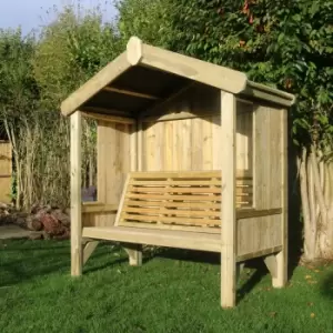Image of Hawthorn Fully Enclosed 3 Seater Arbour, Wood