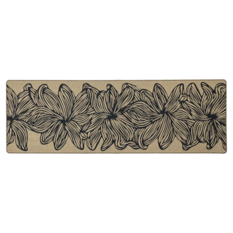 Image of JVL JVL Elegance Machine Washable Entrance Runner Runners 50x150cm Brown 72559805000