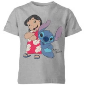 Image of Disney Lilo & Stitch Classic Kids T-Shirt - Grey - 11-12 Years
