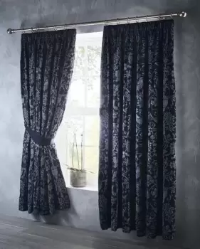 Image of Oak Tree Jacquard Pencil Pleat Curtains