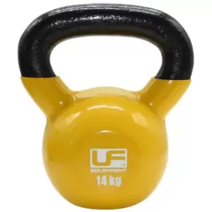 image of UFE Urban Fitness Cast Iron Kettlebell (14Kg - Yellow)