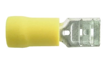 Image of Wiring Connectors - Yellow - Female Slide-On 250 - Pack of 25 PWN794 WOT-NOTS