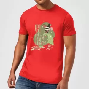 Image of DC Heck Yeah I've Been Naughty! Mens Christmas T-Shirt - Red - S
