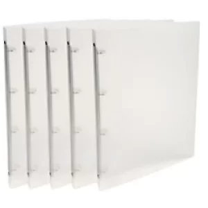 image of Exacompta Ring Binder Chromaline 51160E Polypropylene A4 4 ring 15mm Transparent Pack of 25