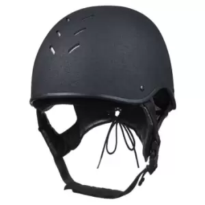 Image of Charles Owen JS1 Pro Jockey Riding Hat - Black