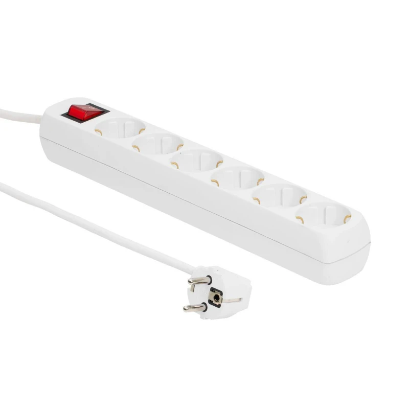 Image of Microconnect MC-GRU00615WS power extension 1.5 m 6 AC outlet(s) Indoor