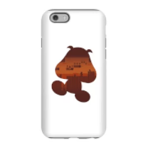 Image of Nintendo Super Mario Goomba Silhouette Phone Case - iPhone 6 - Tough Case - Gloss