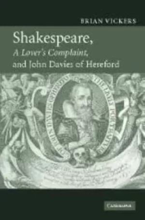Image of Shakespeare A lovers complaint and John Davies of Hereford by Brian Vickers