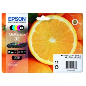 Image of Epson Oranges 33 Black and Colour Ink Cartridge