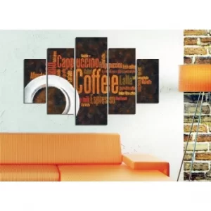 Image of ST096 Multicolor Decorative MDF Painting (5 Pieces)