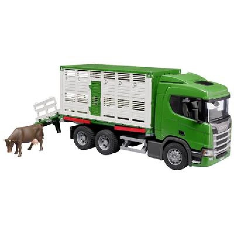 Image of Bruder bruder Scania Super 560R Animal Transporter with Beef Assembled Commercial vehicle 03548