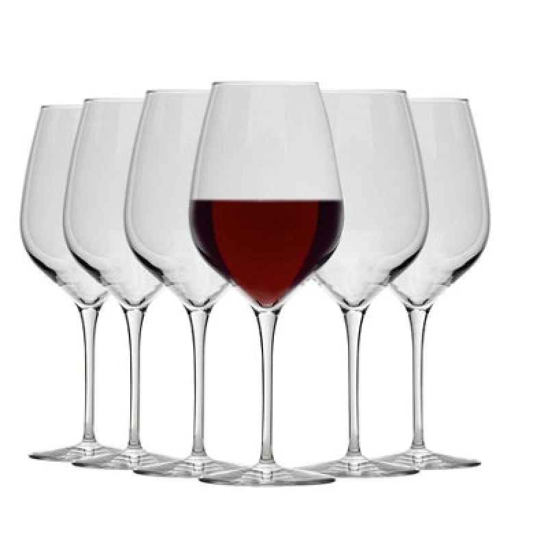 Image of Bormioli Rocco Inalto Tre Sensi Red Wine Glasses - 650ml Clear unisex