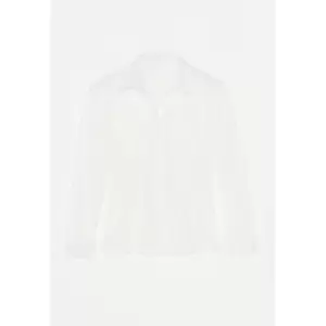 Missguided Cinched Waist Ls Shirt - White