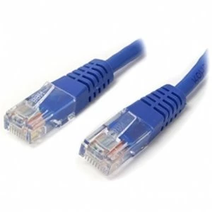 image of 1 ft Blue Molded Cat5e UTP Patch Cable