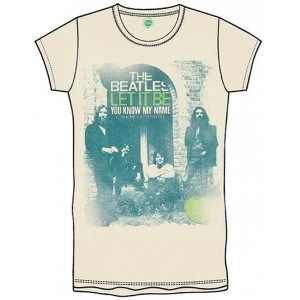 Image of The Beatles - Iconic Logo Boys Large T-Shirt - White