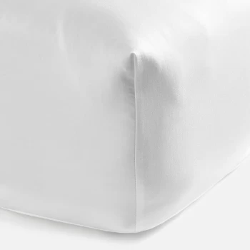 Image of ESPA T400 Egyptian Cotton Fitted Sheet - White - Double