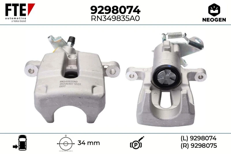 Image of Brake caliper FTE 9298074