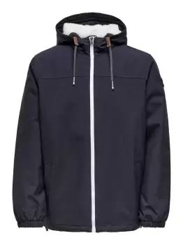 image of ONLY & SONS Windbreaker Jacket Men Blue