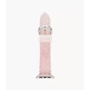 Image of Kate Spade New York Womens Glitter Jelly Band For Apple Watch, 38/40/41Mm - Pink