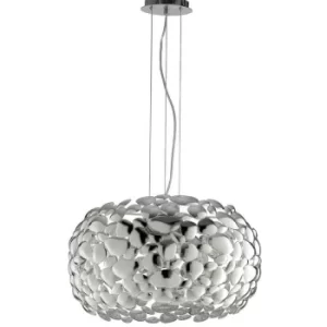 image of Fan Europe DIONISO 3 Light Pendant Ceiling Light Chrome 48x25cm