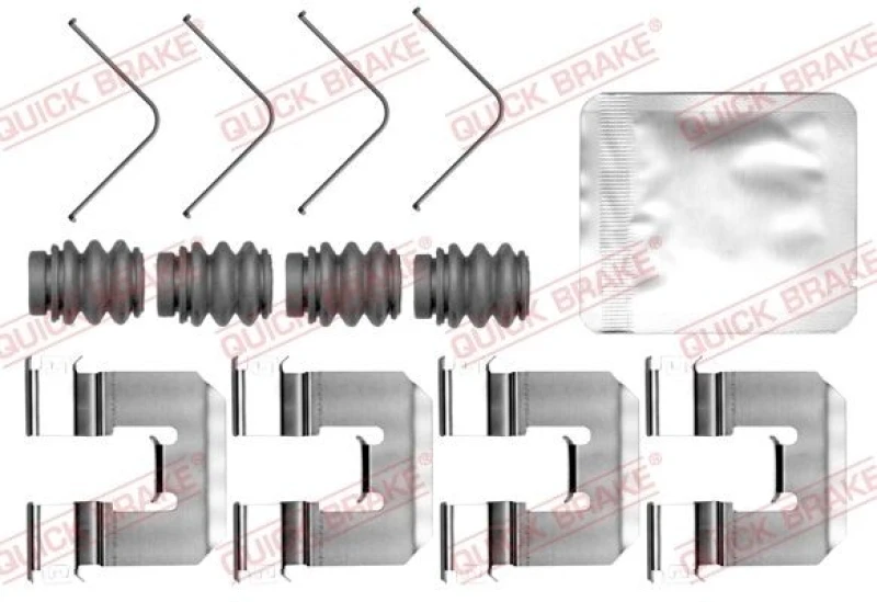 Image of QUICK BRAKE Brake pad fitting kit QUICK BRAKE 109-0160