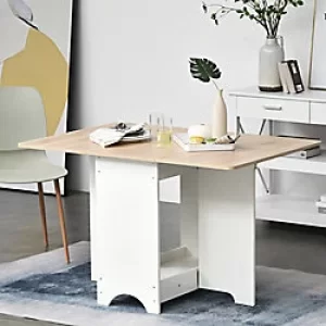 Image of HOMCOM Foldable Table 835-339 White 800 x 780 x 720 mm