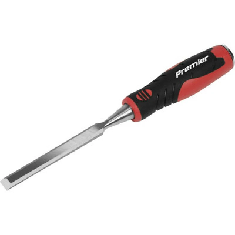 Image of Loops 12mm Hammer-Thru Wood Chisel - Bevel Edged Blade - Chrome Vanadium Steel Metallics
