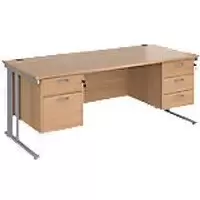 image of Dams International Desk MCM18P23SB 1,800 x 800 x 725 x 800 - 990 mm