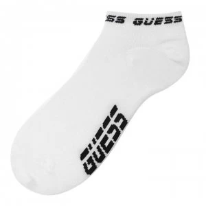 image of Guess Trainer Socks - White TWHT