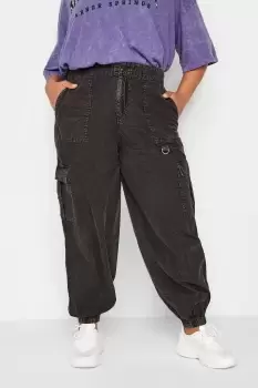 image of Acid Wash Cargo Trousers