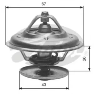 Image of Gates Thermostat coolant TH13380G1
