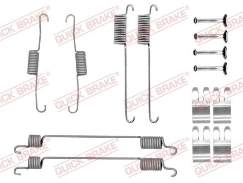 Image of QUICK BRAKE Brake shoe fitting kit QUICK BRAKE 105-0030