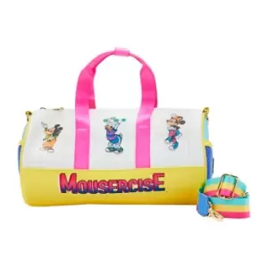 image of Loungefly Disney Mousercise Duffle Bag