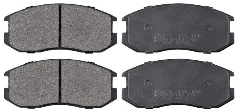 Image of A.B.S. 36772 Brake pad set without integrated wear sensor Brake Pad Set,disc brake (402)