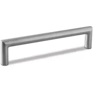 Image of Door Pull Handle Stainless Steel c Bar Straight Fixing Bolts - Size 236mm - Pack of 5