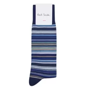 Image of Paul Smith Paul Smith Multi Stripe Socks Mens - Blue