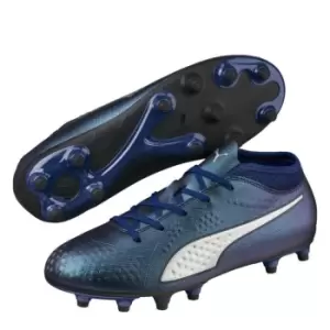 image of Puma One 4 Childrens FG Football Boots - Blue