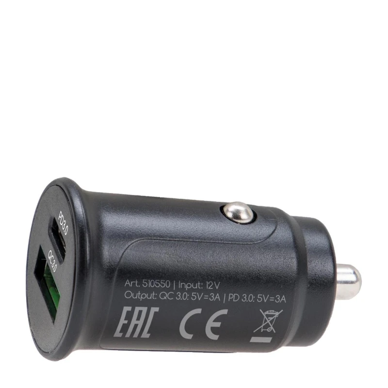 Image of ALCA 510550 Car mobile phone charger 24V, Number of inlets/outlets: 2 USB Car mobile phone charger (100026)