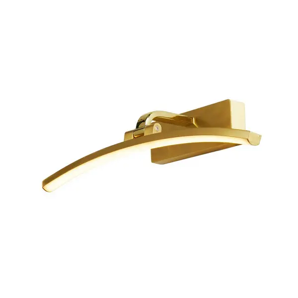 Image of Santorini 40cm Picture Light Satin Brass, Brushed Metal