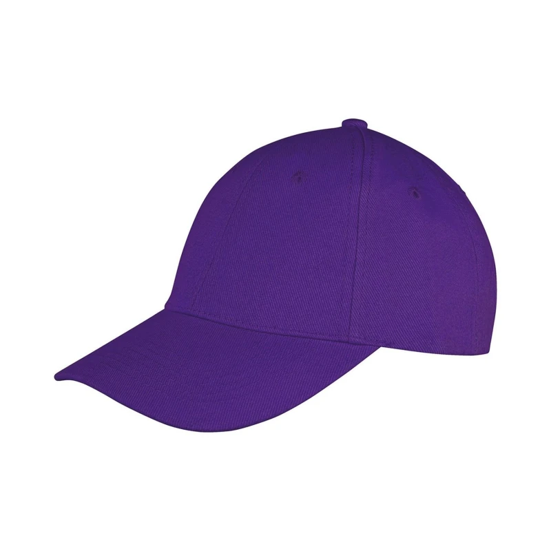 Image of Result Result Men Memphis Brushed Cotton Cap in Purple Purple One Size Male 5063425930128