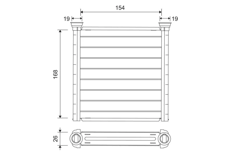 Image of Heater matrix VALEO 811649