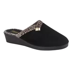 image of Sleepers Womens/Ladies Jackie Slippers (4 UK) (Black)