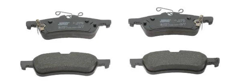 Image of JURID 572588J Brake pad set with acoustic wear warning, without accessories Brake Pad Set,disc brake (402)