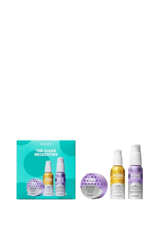 Image of benefit Gifts and Sets The Clear Necessities SKincare Cleansing Duo and Clay Mask Set (Worth GBP49.45)