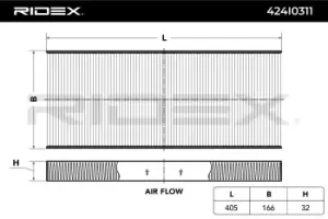 Image of RIDEX Pollen filter OPEL,FIAT,PEUGEOT 424I0311 6447LZ,647963,1484383080 6001073275,71772201,77364561,9655190480,6447LY,647963,6479E5