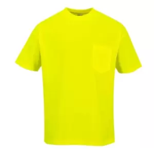 Image of Portwest Day Vis Pocket T Shirt Yellow M